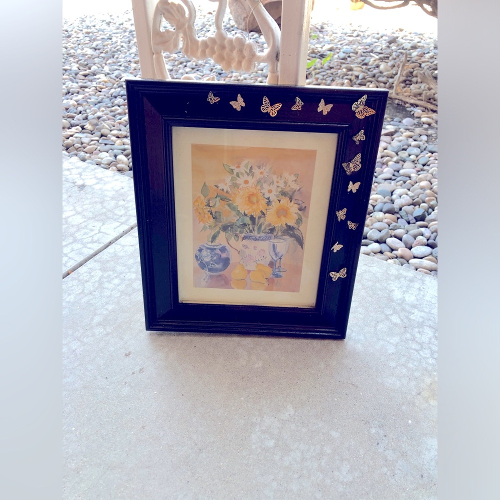 Custom Designed Creations Gold Butterfly Frame